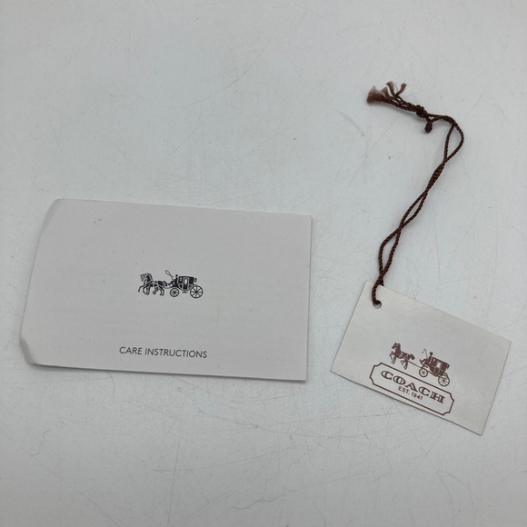 NWT Coach Quilted Bow Charm Leather and Wool Gloves in Amber - Picture 6 of 9